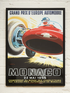 Monaco Racing Poster