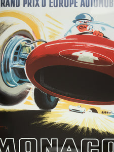 Monaco Racing Poster