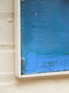 Horizon in Blue Signed Painting by Jacob