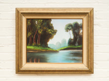 Load image into Gallery viewer, Framed River Landscape Oil Painting by Towski
