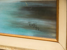 Load image into Gallery viewer, Framed River Landscape Oil Painting by Towski
