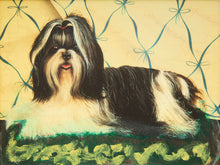 Load image into Gallery viewer, Regal Shih Tzu Portrait in Ribbon Wallpaper Setting
