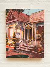 Load image into Gallery viewer, Charming Victorian House Painting Warm Architectural Street Scene
