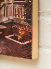 Load image into Gallery viewer, Charming Victorian House Painting Warm Architectural Street Scene
