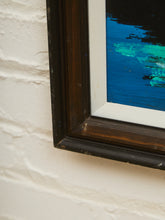 Load image into Gallery viewer, 1970’s Sailboat Paintings in Blue Signed by E
