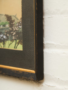 Vintage Japanese Woodblock print Framed