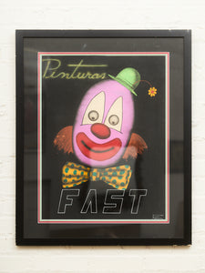 Fast Pinturas Poster in Guache signed