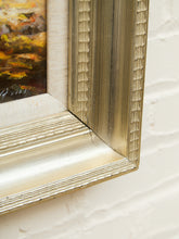 Load image into Gallery viewer, Vintage Coastal Seascape Oil Painting Textured Brushwork Wood Frame Signed
