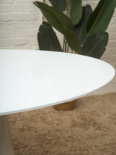 Load image into Gallery viewer, Lacquered Oval Pedestal Modernist Table

