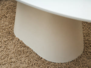 Lacquered Oval Pedestal Modernist Table