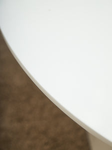 Lacquered Oval Pedestal Modernist Table