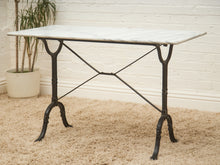 Load image into Gallery viewer, Classic French Bistro Marble Café Table
