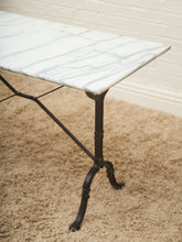 Load image into Gallery viewer, Classic French Bistro Marble Café Table

