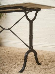 Classic French Bistro Marble Café Table