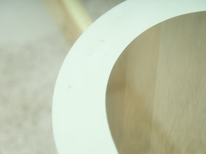 Post Modern White and Gold Dining Table