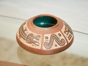 Handcrafted Terracotta Pottery Vase with Geometric Motif