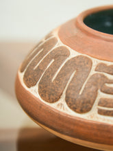 Load image into Gallery viewer, Handcrafted Terracotta Pottery Vase with Geometric Motif
