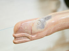 Load image into Gallery viewer, Hand-Carved Soapstone Fish Sculpture – Organic Modern 2 pieces
