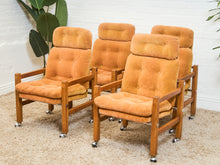 Load image into Gallery viewer, Oak 1970’s Mid Century Dining Set
