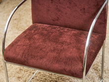 Load image into Gallery viewer, Set of 6 Vintage Milo Baughman Chairs in Burgundy/Brown
