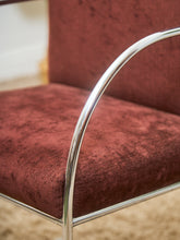 Load image into Gallery viewer, Set of 6 Vintage Milo Baughman Chairs in Burgundy/Brown
