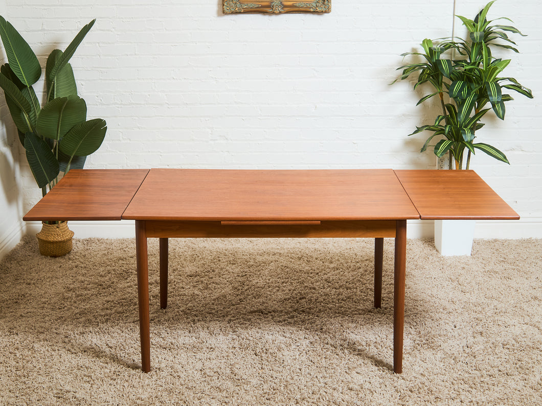Danish Modern Rectangle Restored Dining Table