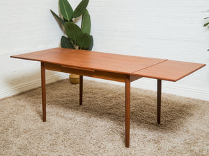 Danish Modern Rectangle Restored Dining Table