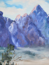 Load image into Gallery viewer, Desert Dawn Tranquil Mountain Escape Oil Painting
