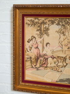 20th Century Vintage French style tapestry is a Roman scene of Pompeii