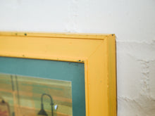 Load image into Gallery viewer, Mid Century Harbor Scene Mixed Media Painting
