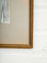 Load image into Gallery viewer, 1970s Pencil Drawing of European Rooftops Signed  K.R.
