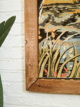 Load image into Gallery viewer, Swans Beneath the Willows Vintage Woven Tapestry

