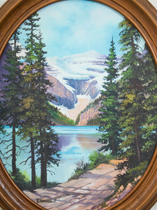 Path to the Glacier Lake Oil  Original Painting by B. Romanick