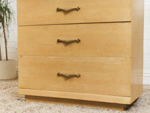Load image into Gallery viewer, Blonde Vintage Highboy Dresser
