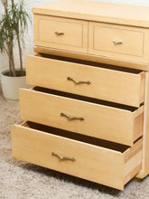 Load image into Gallery viewer, Blonde Vintage Highboy Dresser
