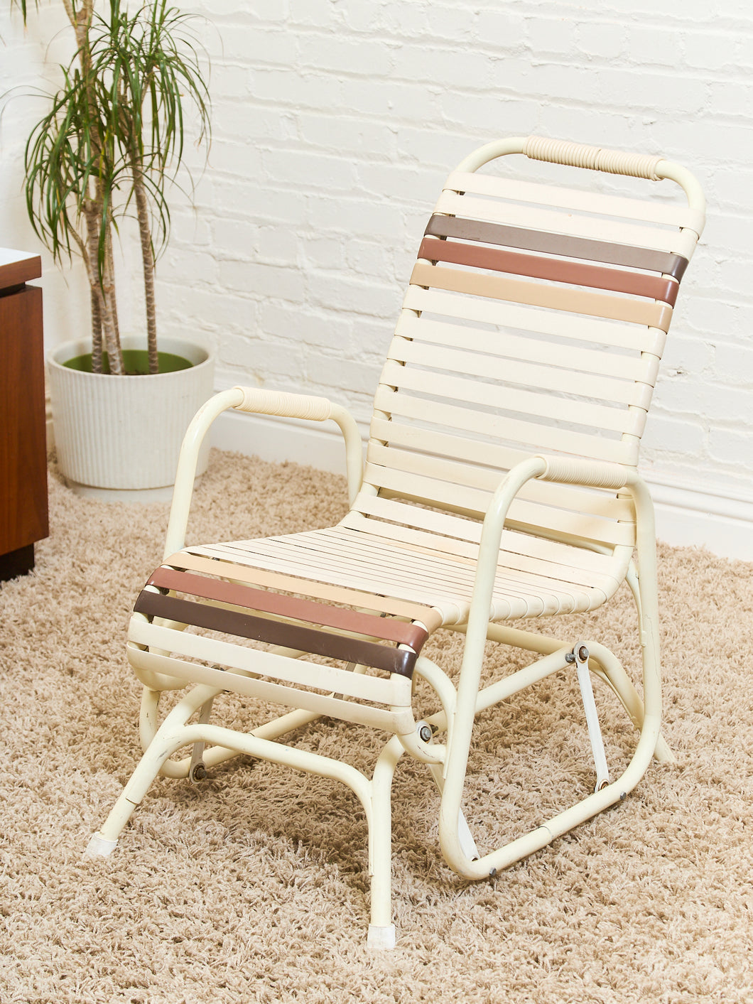 Brown Patio Chair Glider
