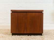 Load image into Gallery viewer, White Top 1970’s Mini Credenza Nightstand
