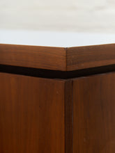 Load image into Gallery viewer, White Top 1970’s Mini Credenza Nightstand
