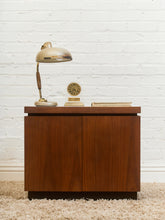 Load image into Gallery viewer, White Top 1970’s Mini Credenza Nightstand
