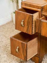 Load image into Gallery viewer, Burlwood Art Deco Vanity
