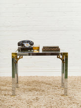 Load image into Gallery viewer, Brass and Chrome Side Table
