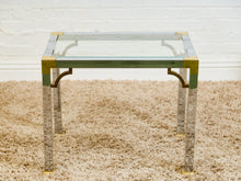 Load image into Gallery viewer, Brass and Chrome Side Table

