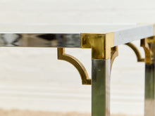 Load image into Gallery viewer, Brass and Chrome Side Table
