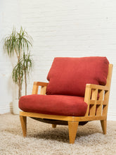 Load image into Gallery viewer, Red Vintage 1950’s Lounge Chair
