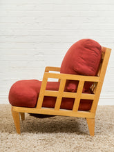 Load image into Gallery viewer, Red Vintage 1950’s Lounge Chair
