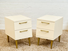 Load image into Gallery viewer, White Mid Century Cabinets
