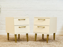 Load image into Gallery viewer, White Mid Century Cabinets
