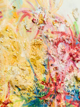 Load image into Gallery viewer, “Splash” by Margarette Singer, Large Mid-Century Abstract Floral Oil Painting
