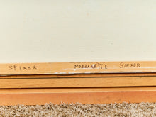 Load image into Gallery viewer, “Splash” by Margarette Singer, Large Mid-Century Abstract Floral Oil Painting
