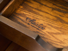 Load image into Gallery viewer, 1960s Mid Century Walnut Roll-Top Secretary Desk by Hooker
